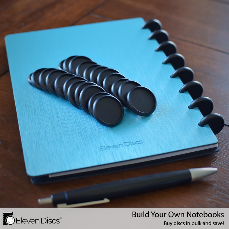 Eleven Discs Â½-Inch Black Plastic Discbound Expansion Discs for Custom Notebook and Planner - Compatible with Circa, Arc, TUL (Set of 22) - Image 5
